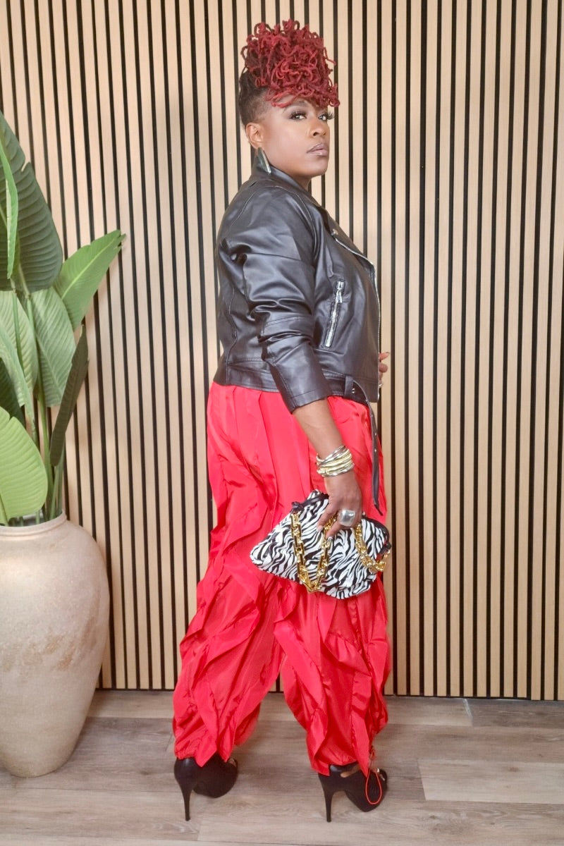 Rouge Ruffle Pants