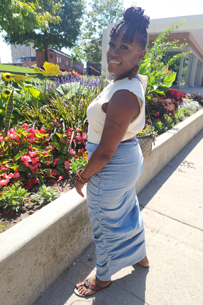 Vibe & Go Denim Skirt