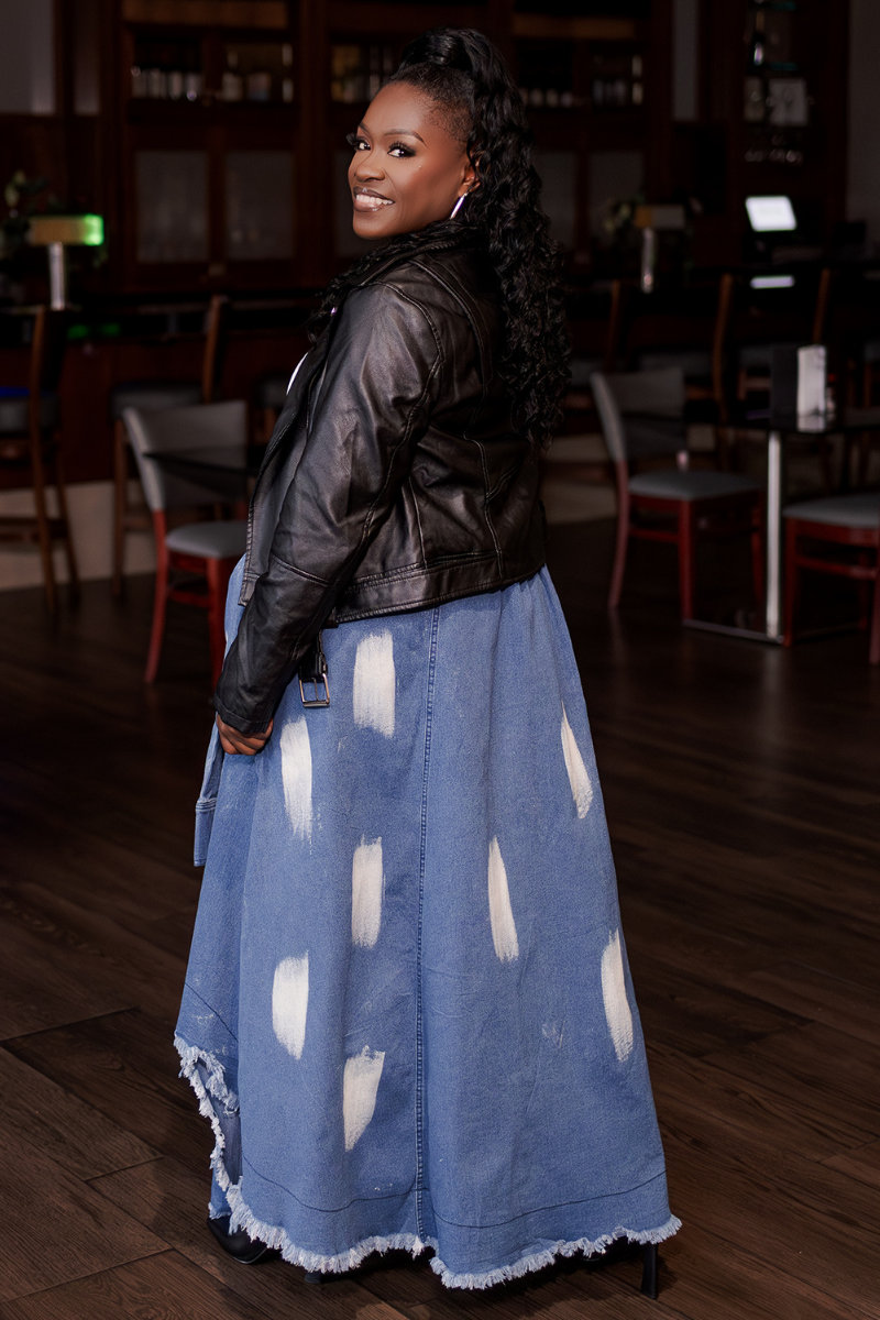 On the Move Denim Maxi