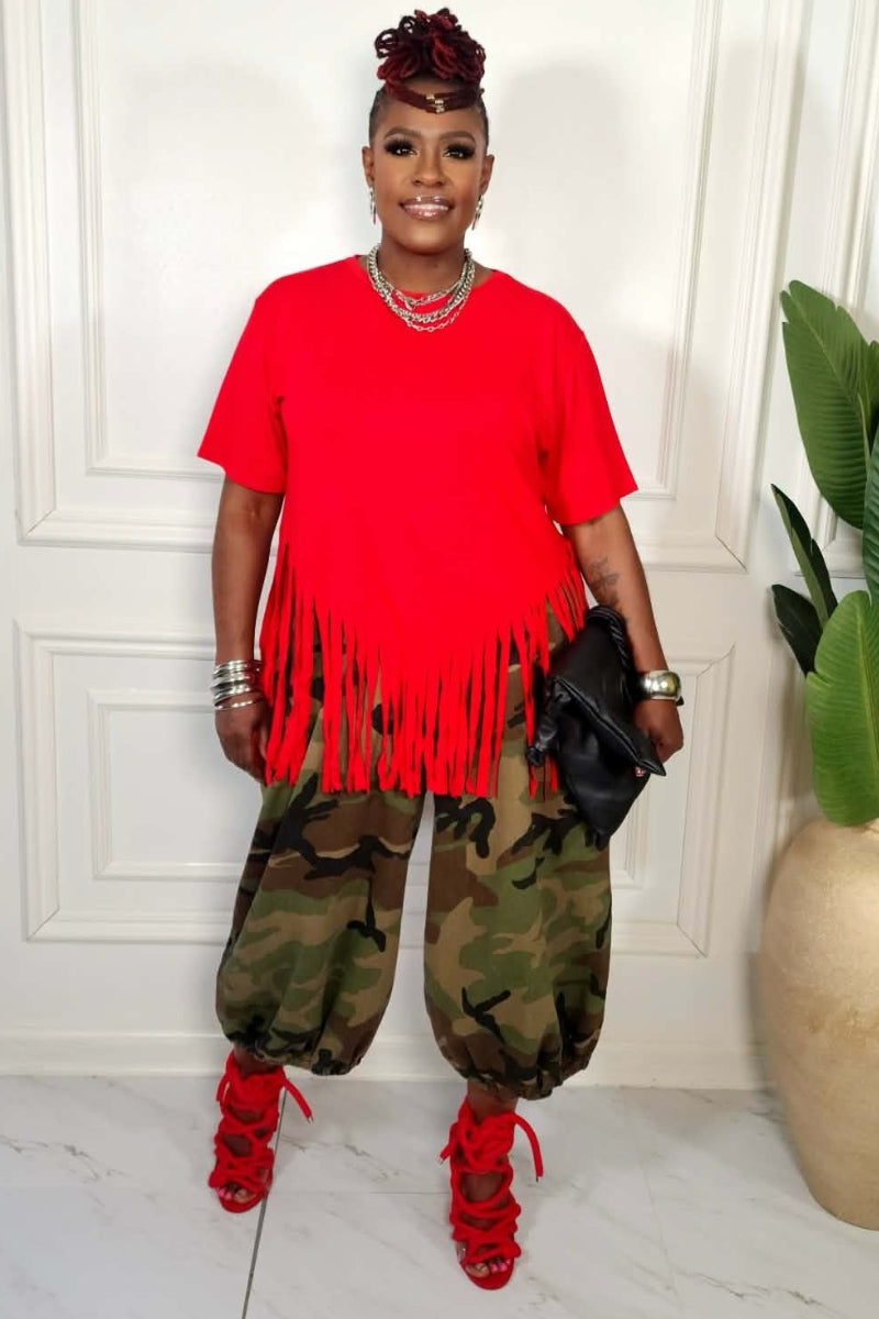 Fire & Fringe Tee