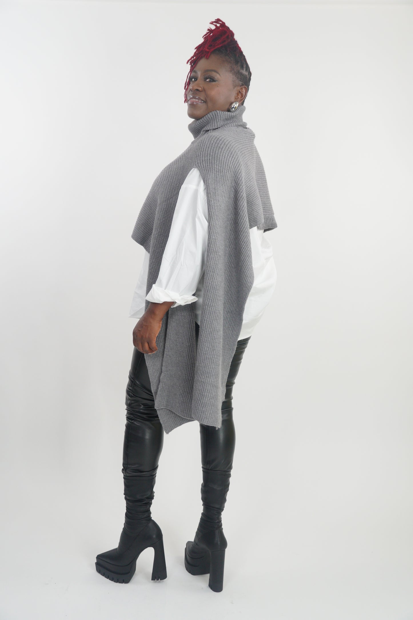 Mock-neck sweater