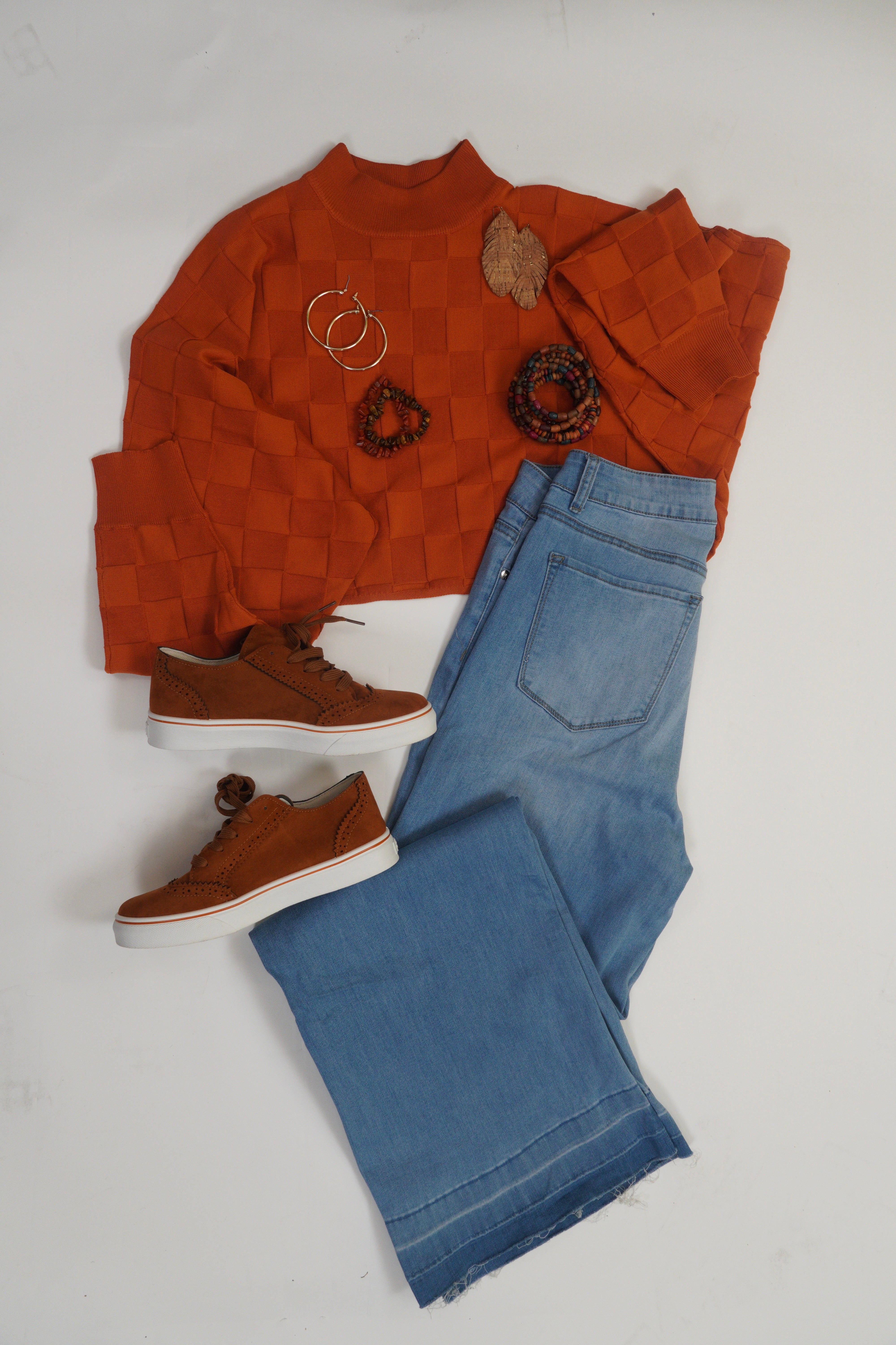 High-waist Wide Leg Jeans