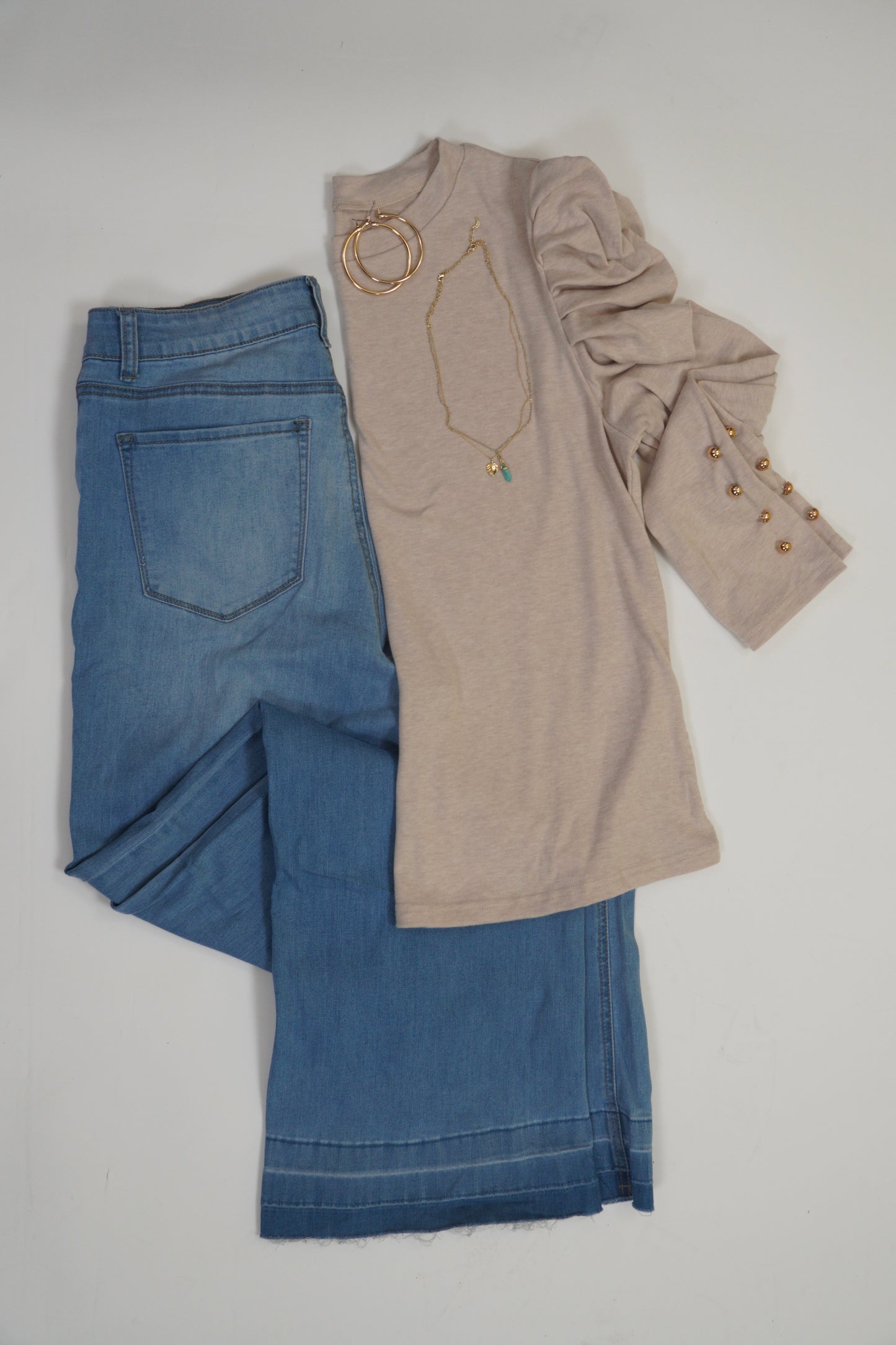 High-waist Wide Leg Jeans