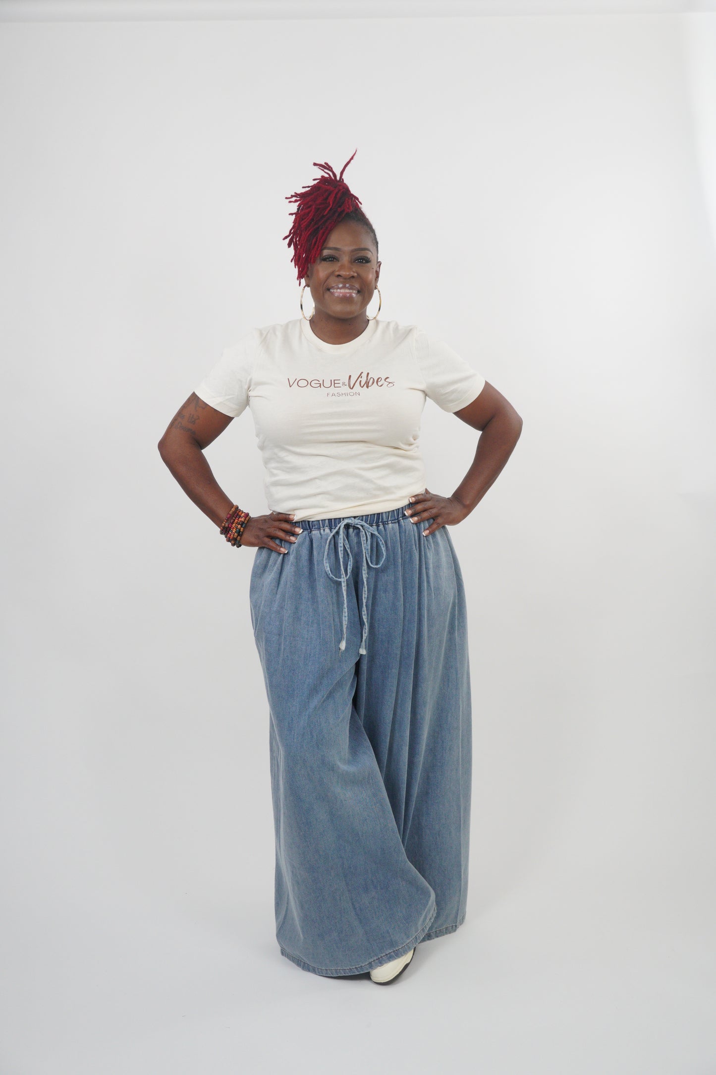 Wide-Leg Pants w/ Pockets