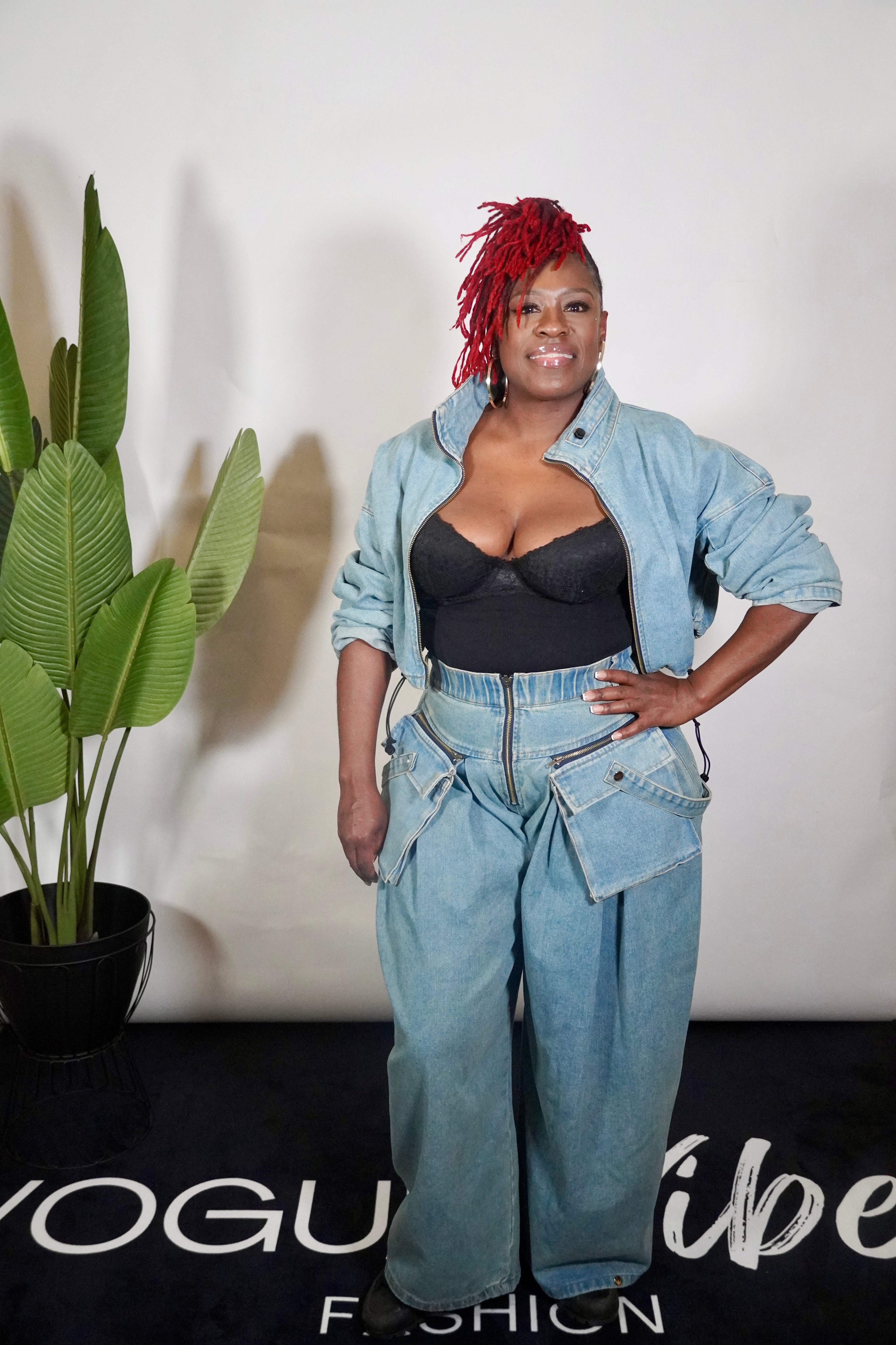 Two Piece Denim Wide Legged Set