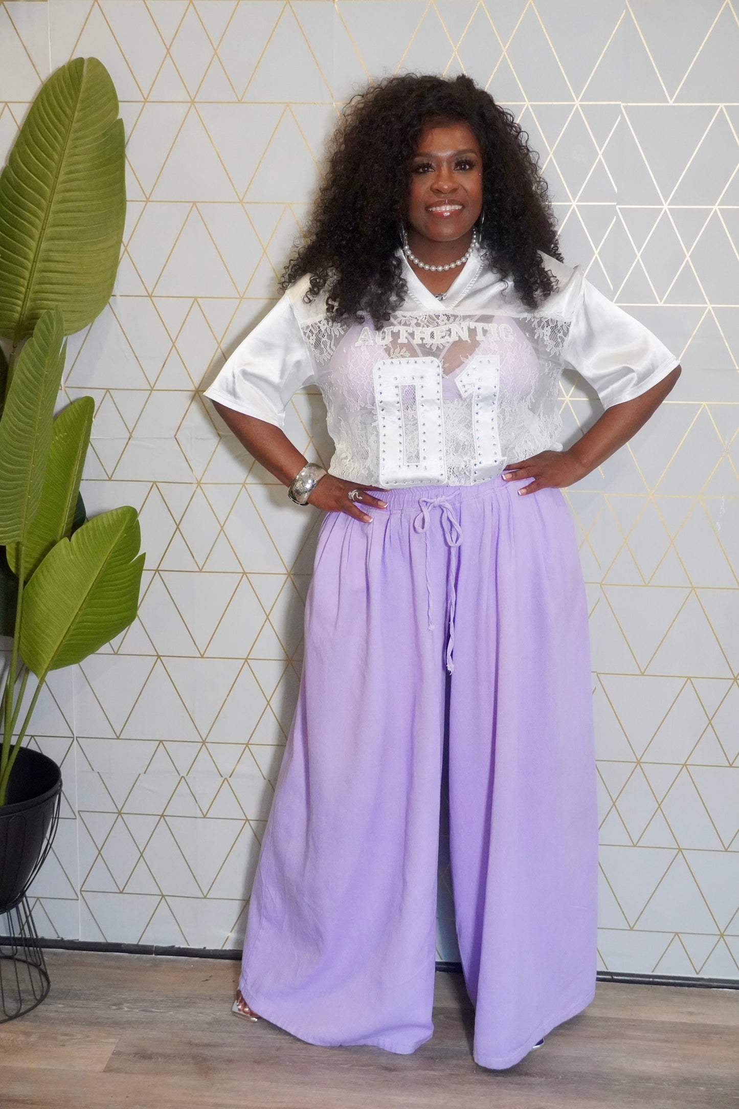 Wide-Leg Pants w/ Pockets