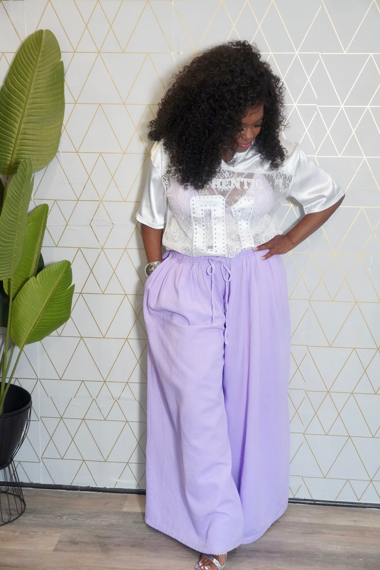 Wide-Leg Pants w/ Pockets