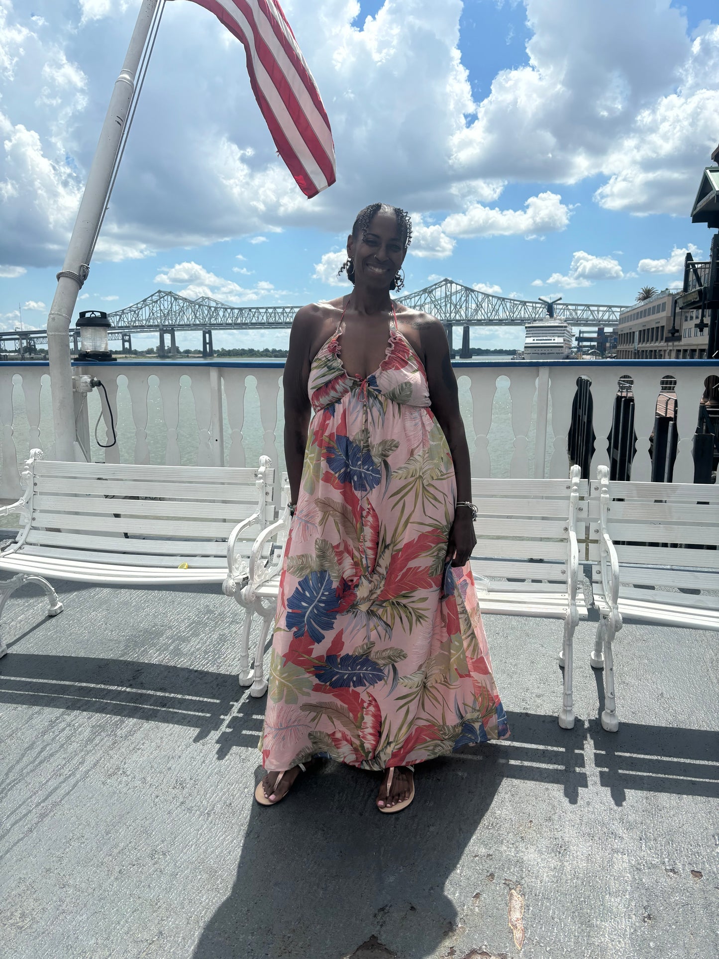 Tropical Maxi Sun Dress