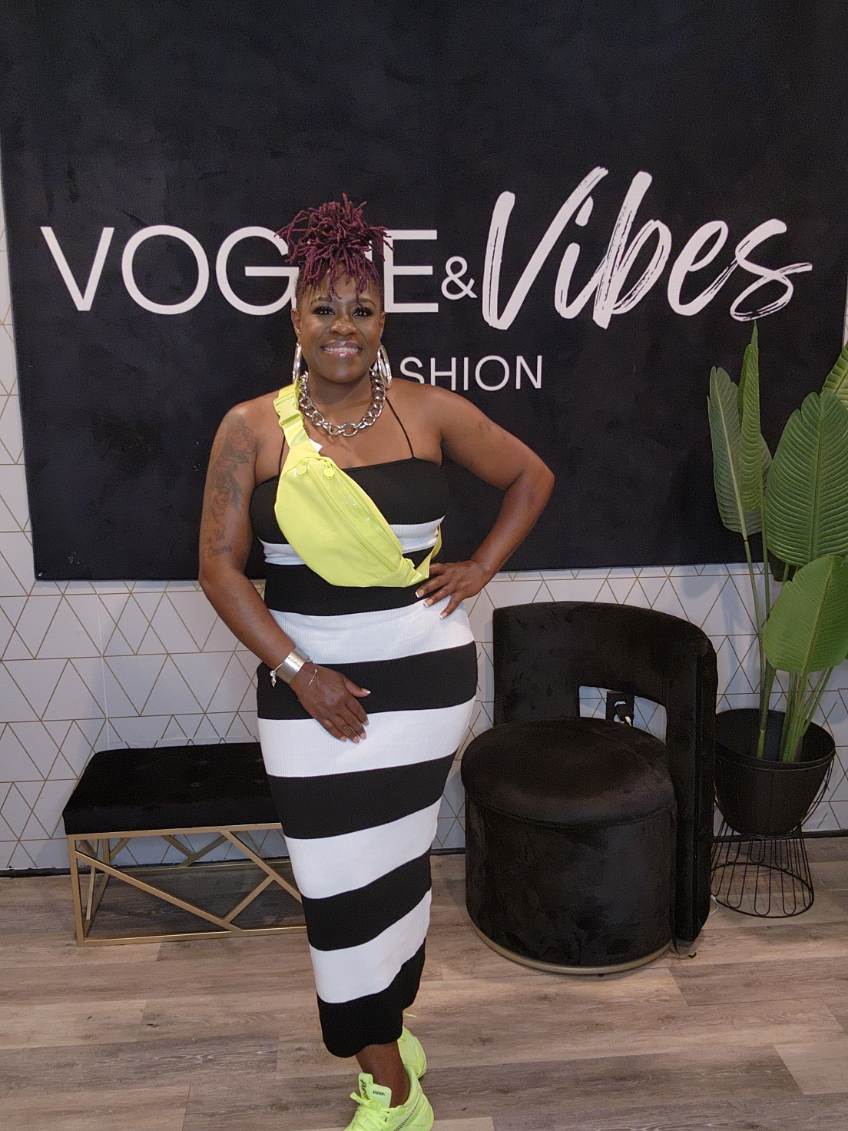 Black and White Stripe Dress