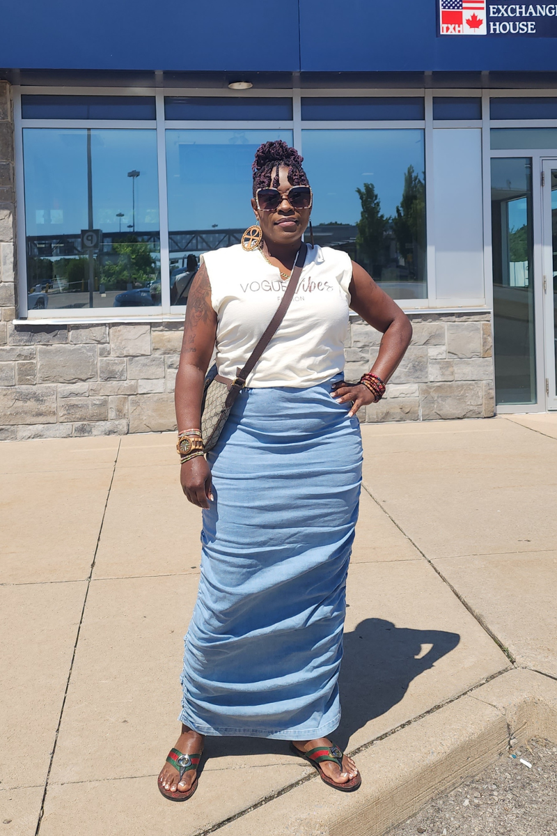 Vibe & Go Denim Skirt