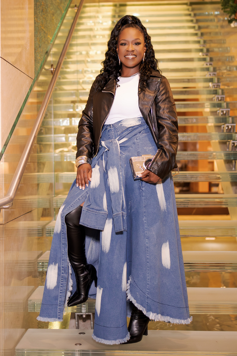 On the Move Denim Maxi