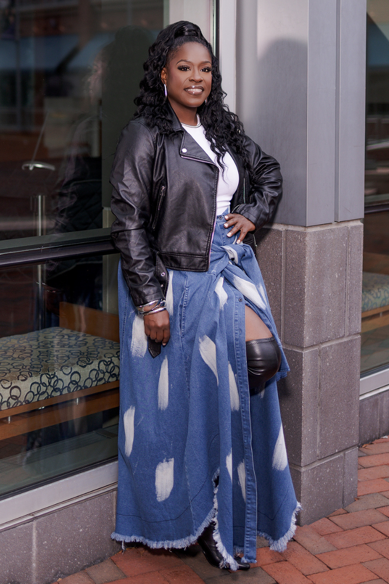 On the Move Denim Maxi