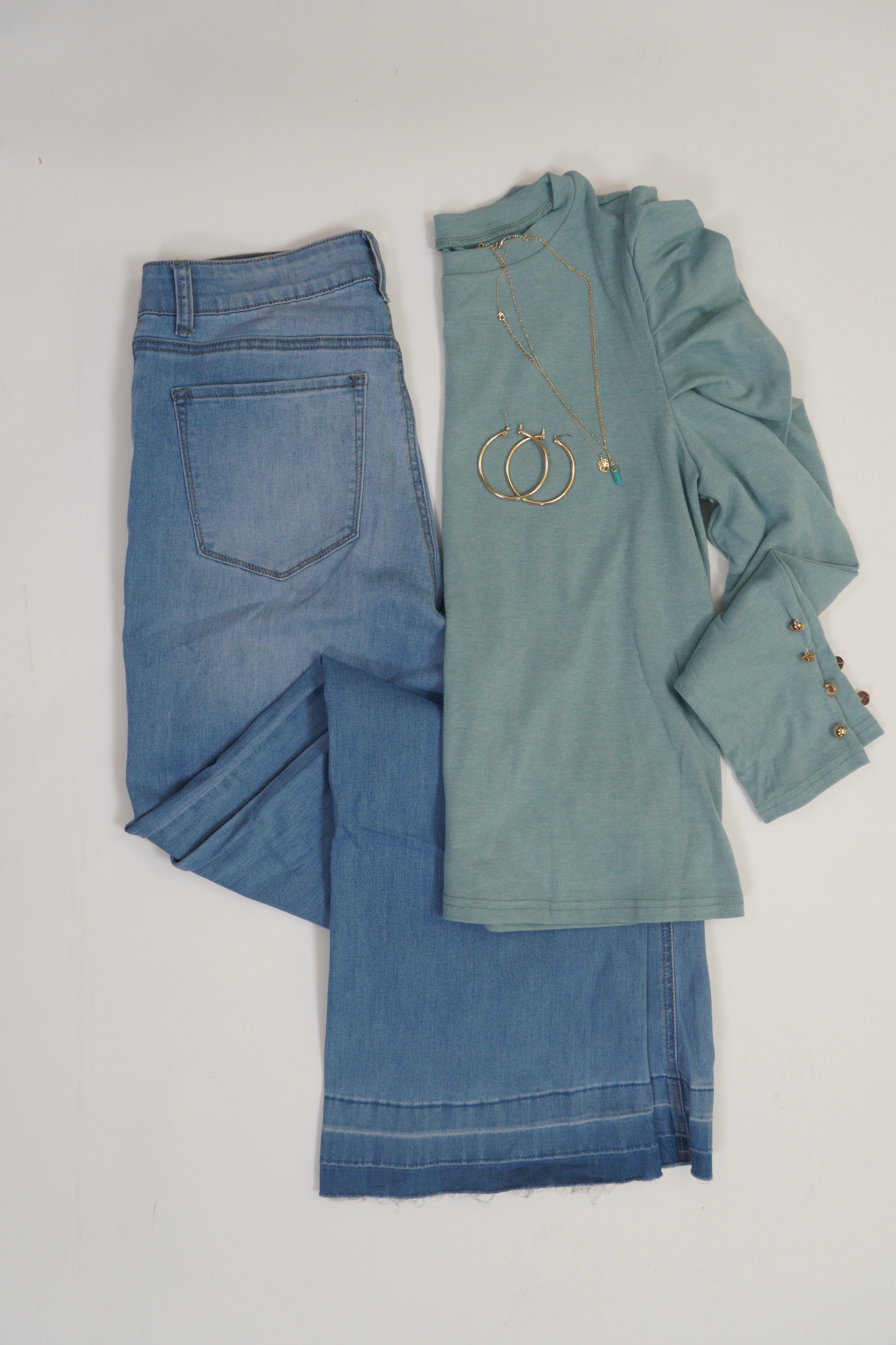 High-waist Wide Leg Jeans