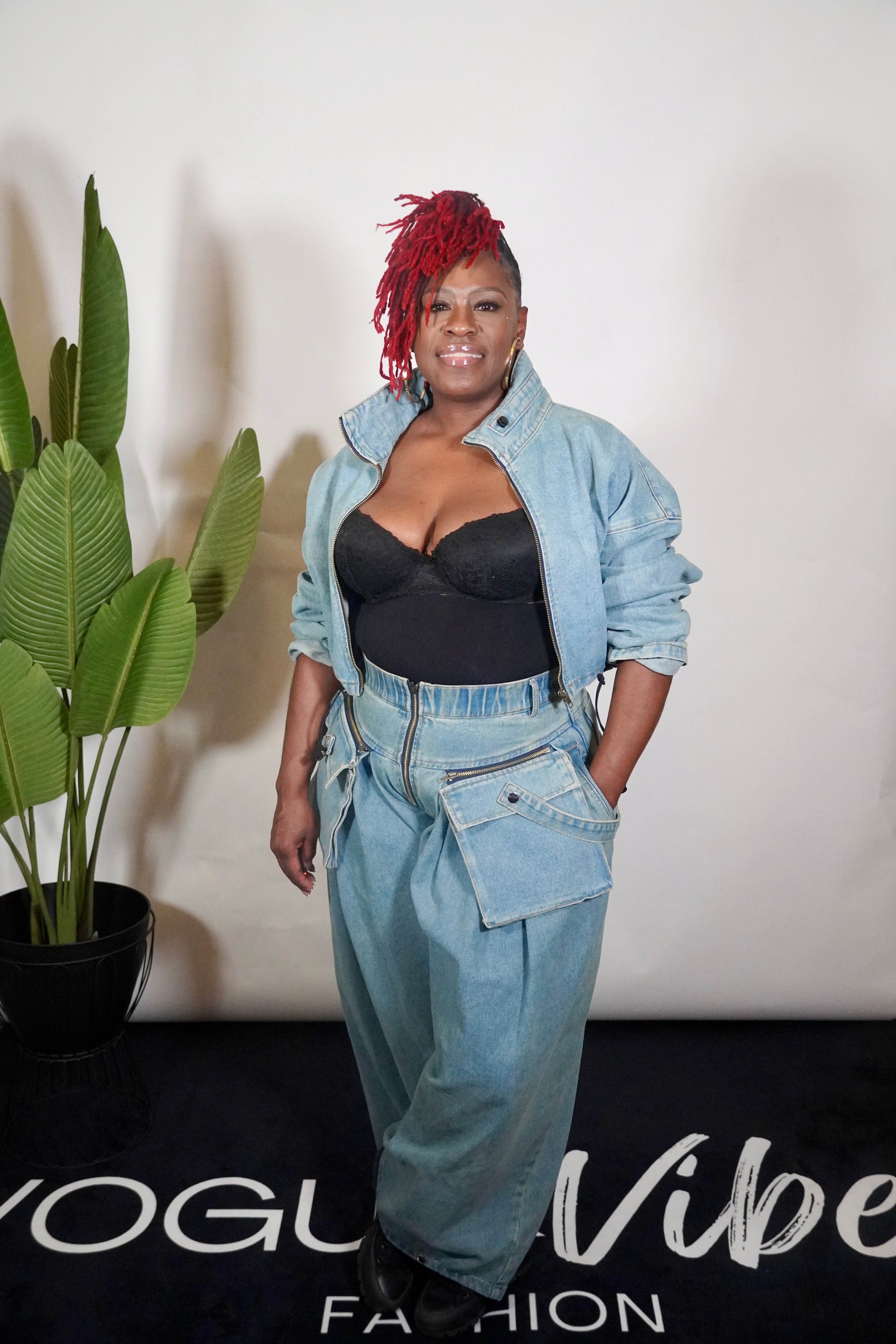 Two Piece Denim Wide Legged Set