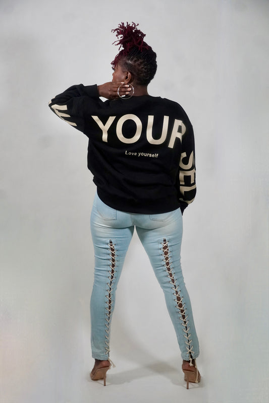 Lace Down Jeans
