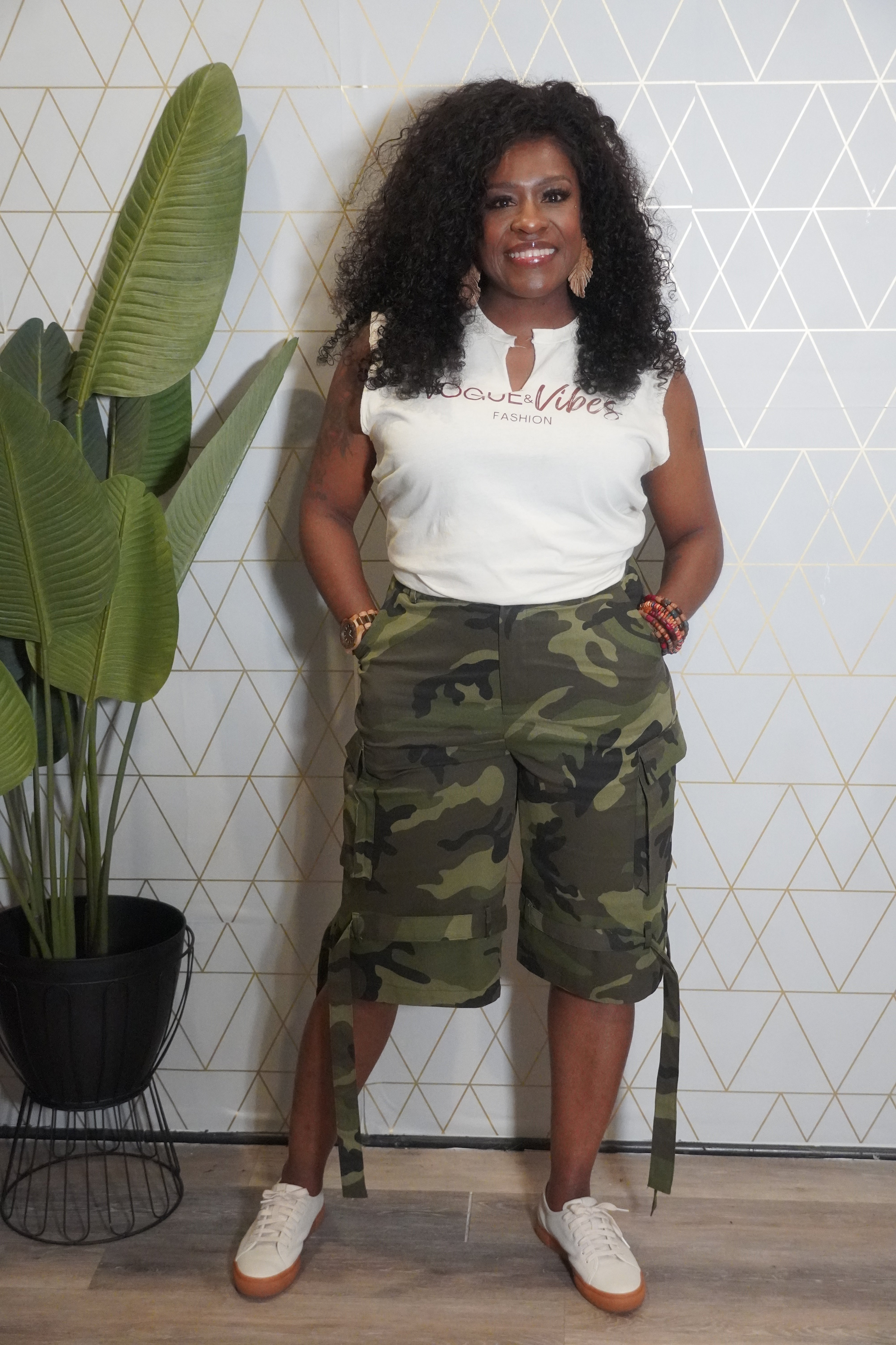Camo Cargo Shorts (PLUS SIZE)