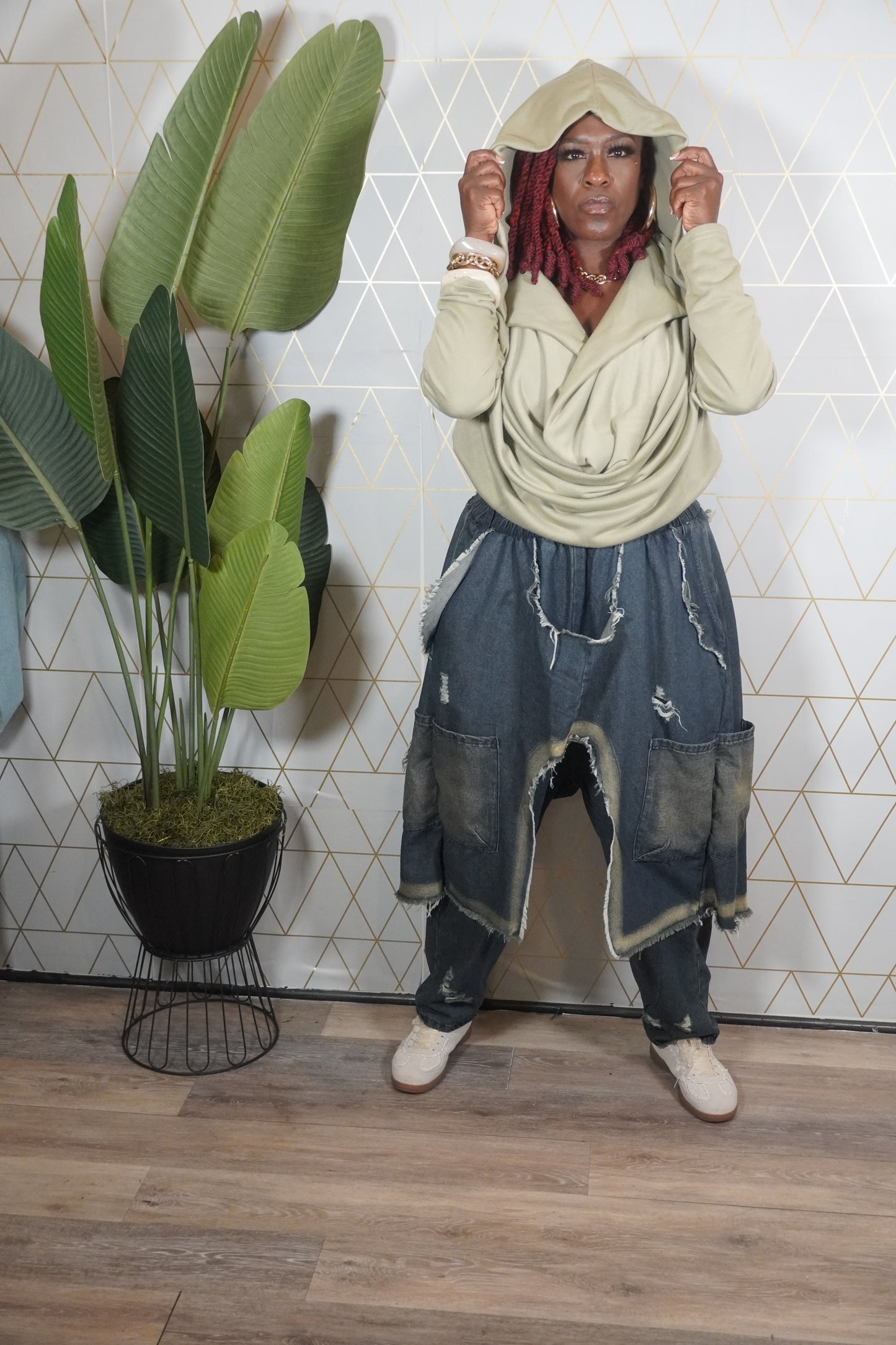 Draped Hoodie