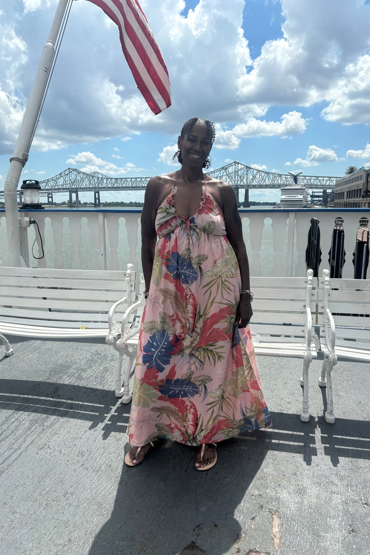 Tropical Maxi Sun Dress by Vogue & Vibes Fashion, view 2