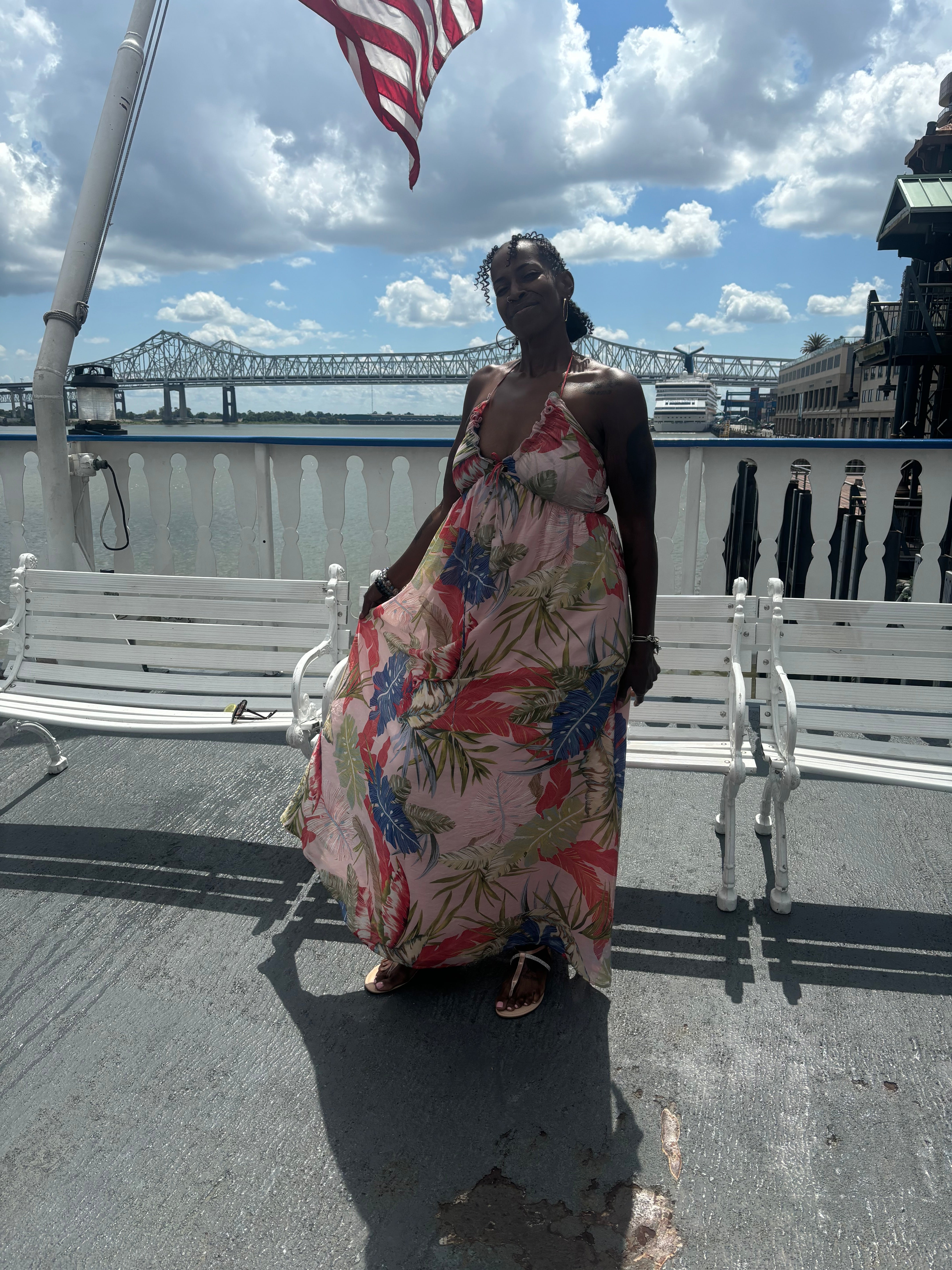 Tropical Maxi Sun Dress