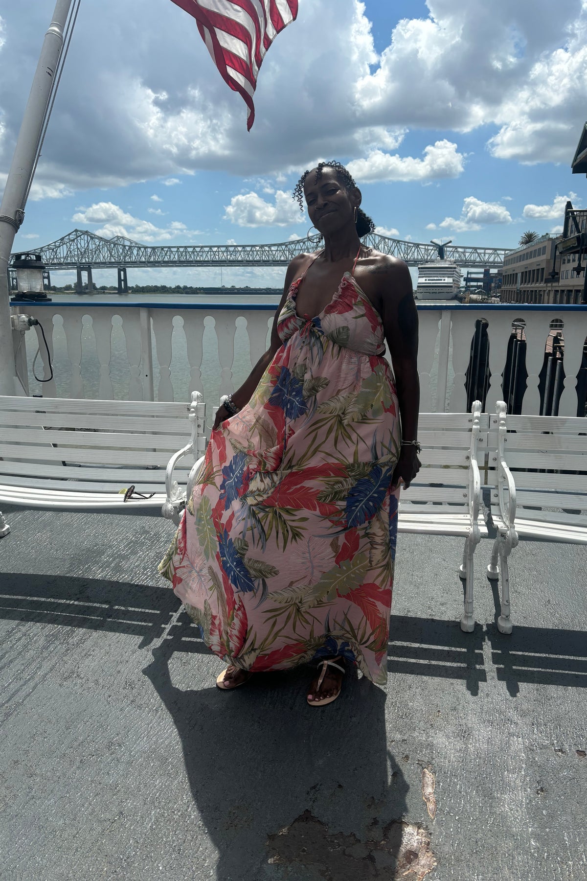 Tropical Maxi Sun Dress by Vogue & Vibes Fashion