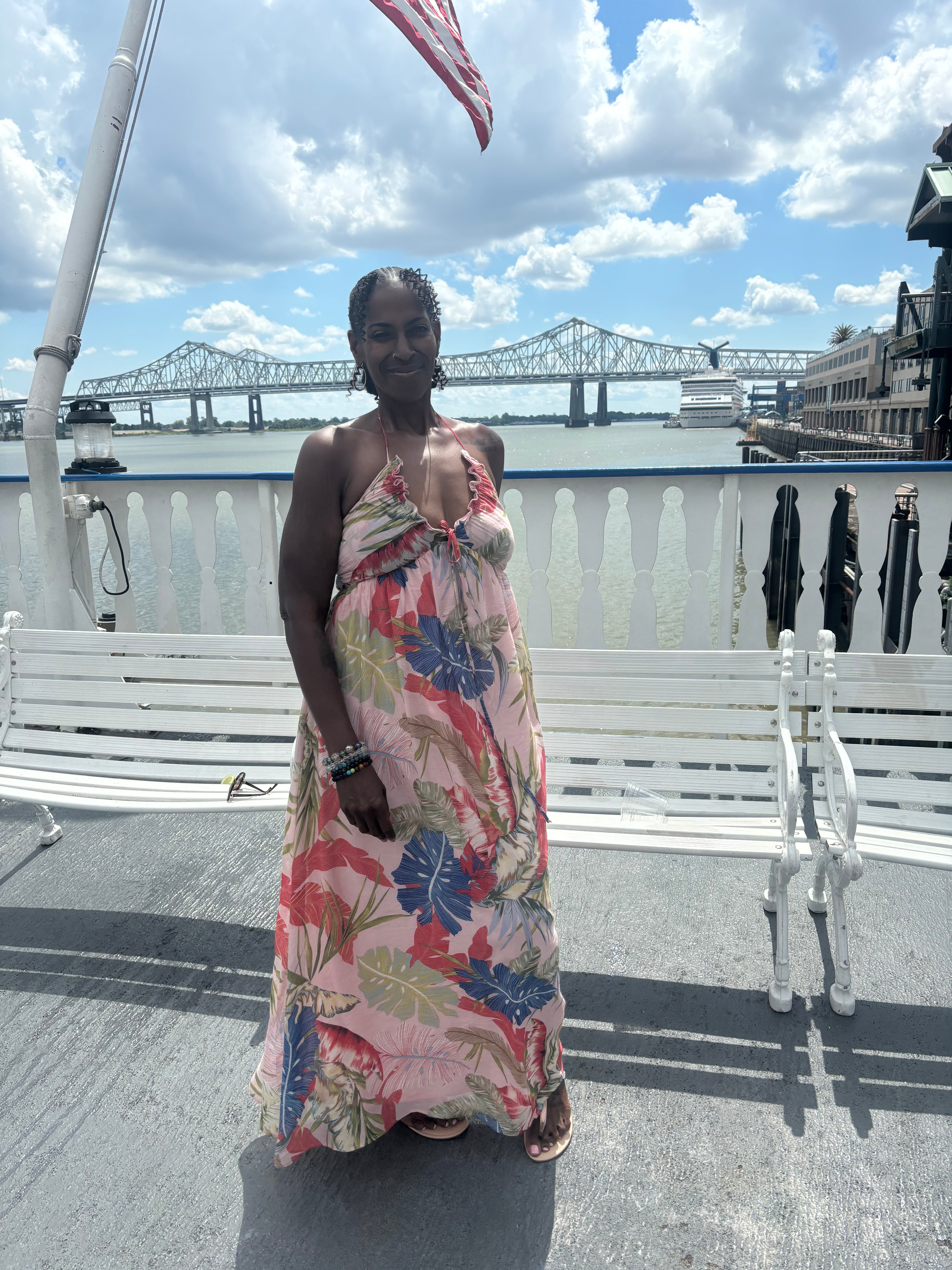 Tropical Maxi Sun Dress