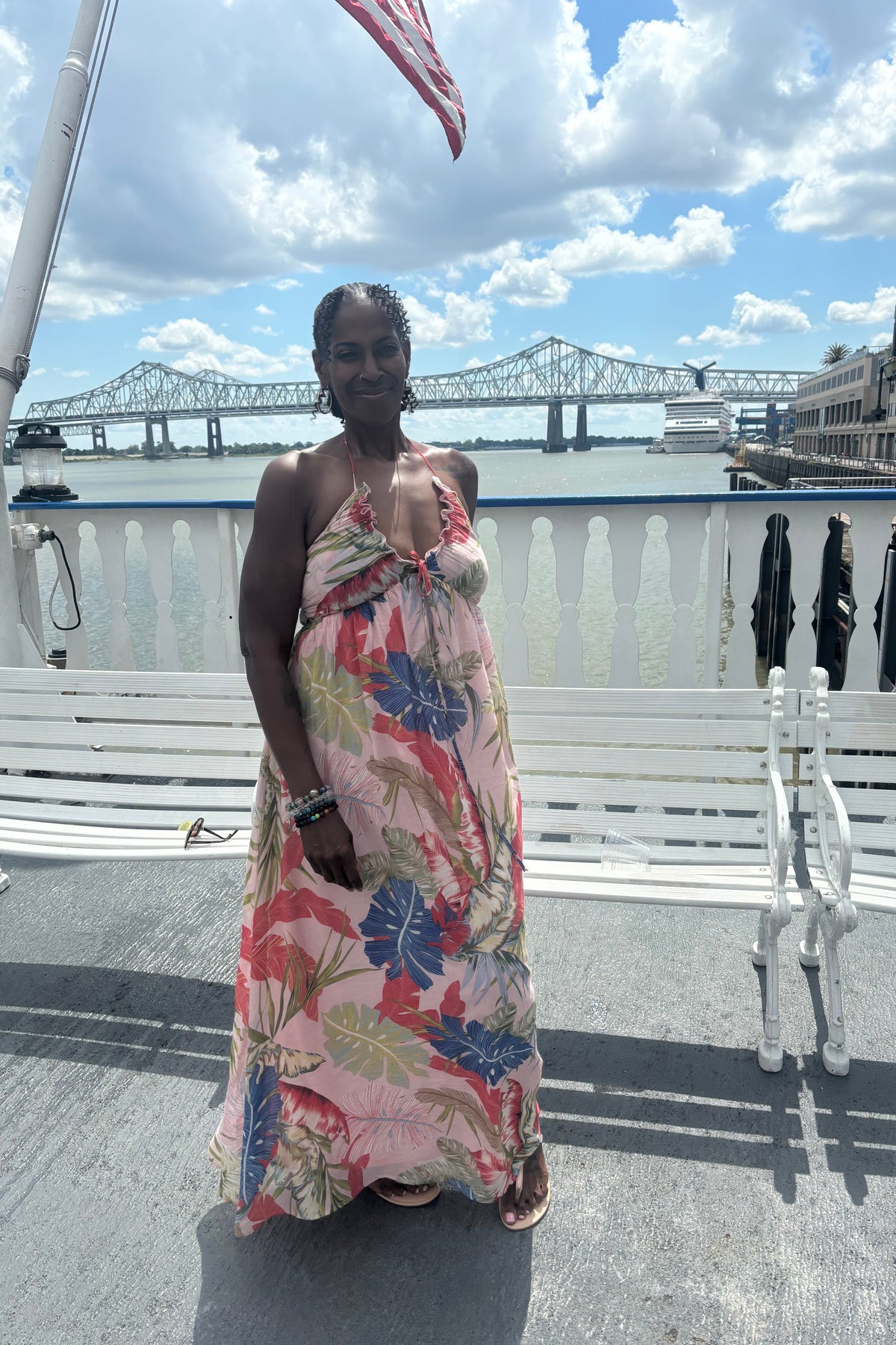 Tropical Maxi Sun Dress by Vogue & Vibes Fashion, view 3