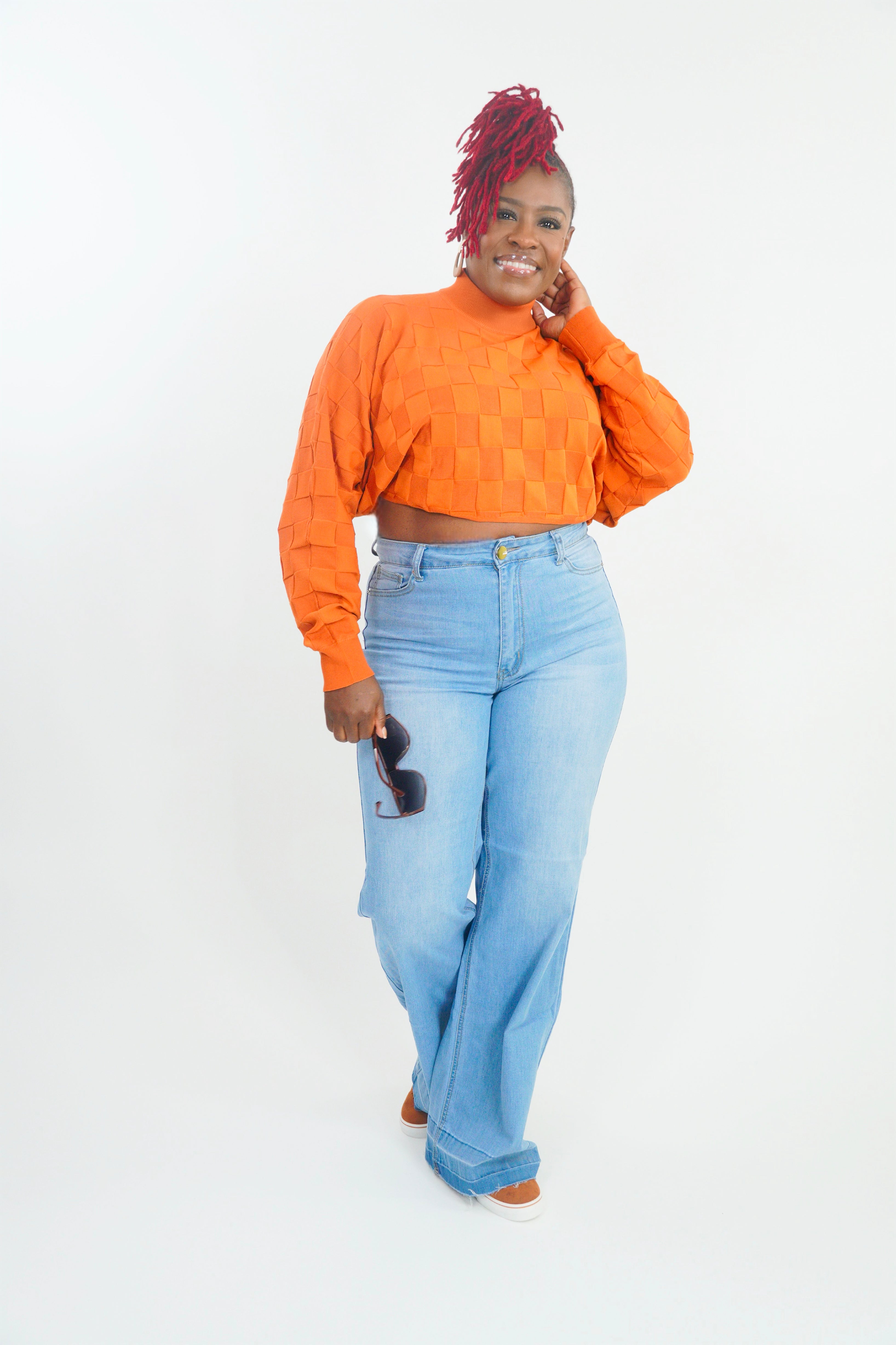 High-waist Wide Leg Jeans